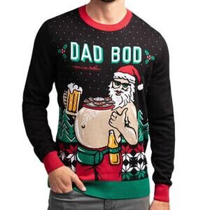 Travis Mathew NWT Snowed in Dad Bod Sweater Men's Size M Ugly Christmas Sweater